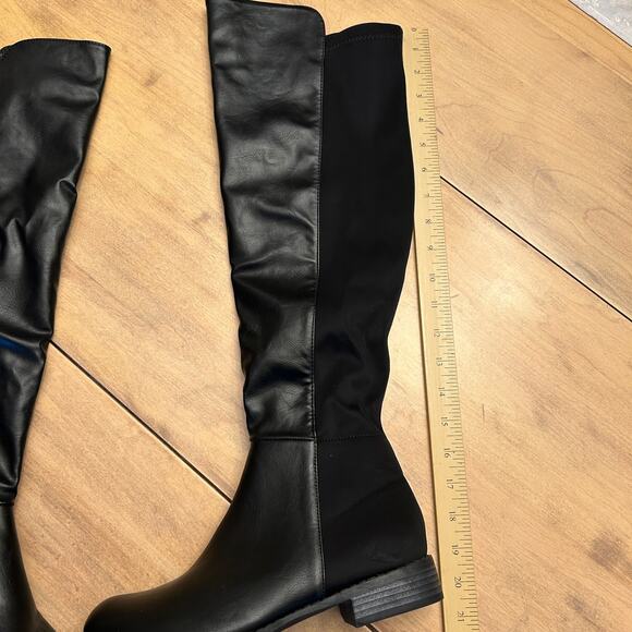 Catherine Catherine Malandrino Faux Leather Knee High Tall Boots Size 9 NWOT - Picture 6 of 6